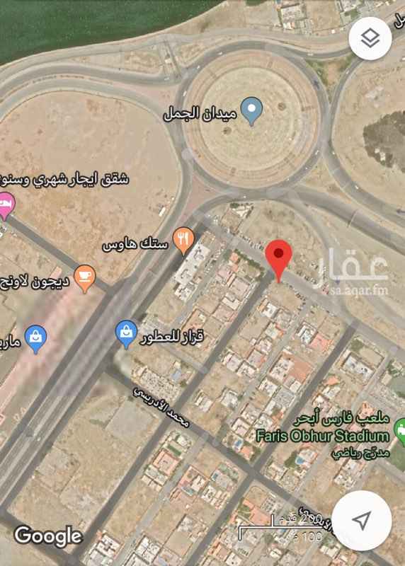 1671281 ارض للبيع 438 متر شارع 25 شمالي وشارع 20 غربي امام حديقة شمالية ودوار الجمل