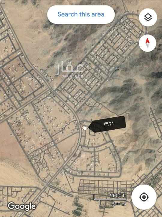 1622658 ولي العهد ٢
رقم القطعه ٢٩٢١
داخل حد الحرم
واجهه شرقيه شارع ٢٥
المساحه ٦٢٤ متر مربع
المطلوب ٥٥٠ ألف
