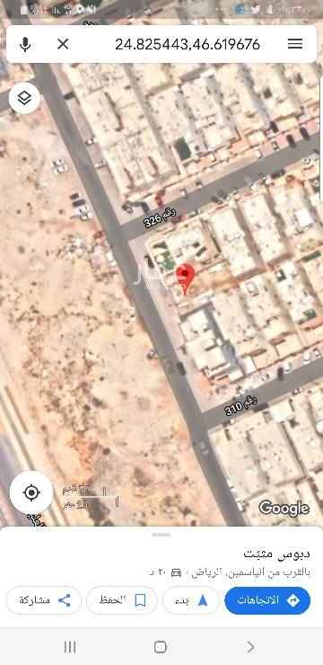 1761317 ارض بحي الياسمين مربع 25 اتجاه غربي شارع 15 مساحة 304 م ابعادها 25*12 رقم القطعة 2/754 من المخطط رقم 3114