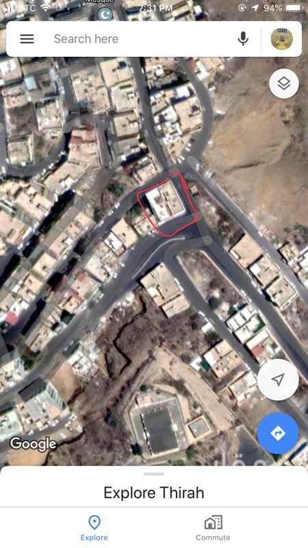 1633513 عمارة دورين وملحق تسوية على ثلاث شوارع شرقي وشمالي وجنوبي