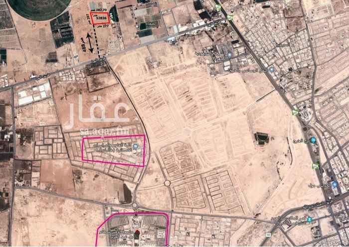 1010283 السلام عليكم ورحمة الله وبركاته
مزرعة مساحتها 52836 متر مربع
داخل النطاق العمراني
جامعة سطام بالخرج
جامعة سطام للعلوم الانسانيه
مطابقه لشروط التحويل السكني %100
يوجد طريق معتمد من البلديه يفرع من طريق الرياض السريع الى جامعة سطام ويمر على الجزء الغربي من المزرعه