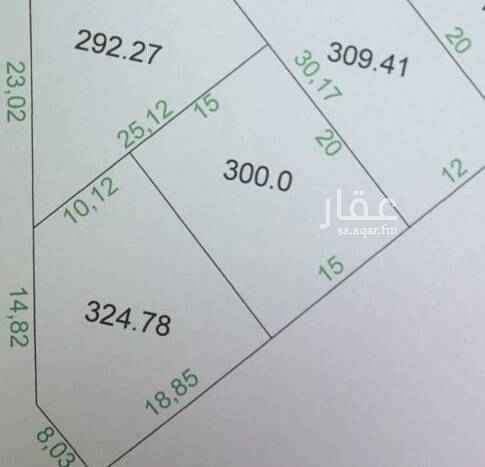 1596471 ارض سكنيه مساحتها 300 متر بحي واحه الرمال اطوالها 15عالشارع 20 في الداخل