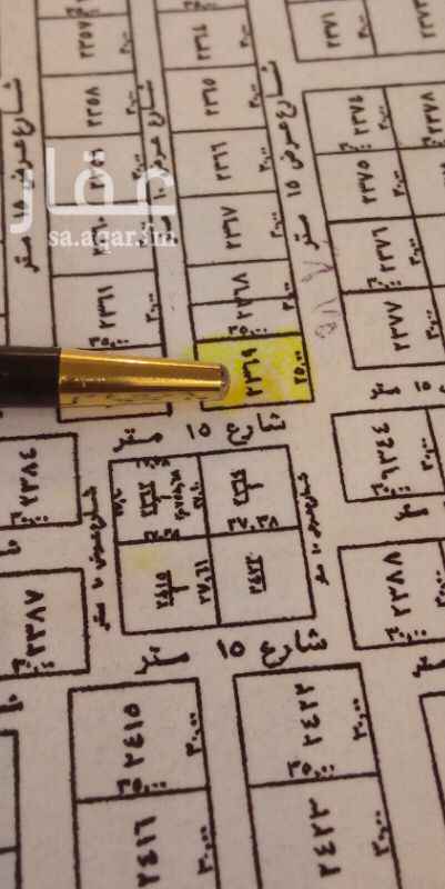 1291845 ارض للبيع في حي النرجس الكيلو الثاني الشرقي المساحه 875 متر