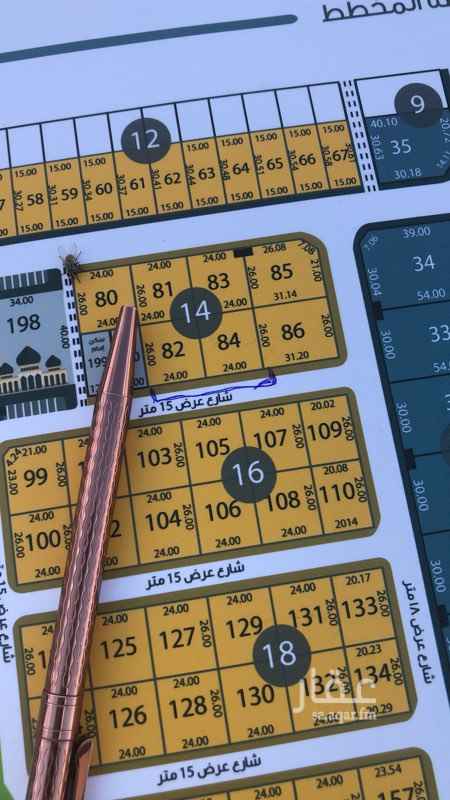 1642711 نرجس العجلان الاطوال24*26 البيع على الشور الموقع تقريبي العرض مع الوكيل