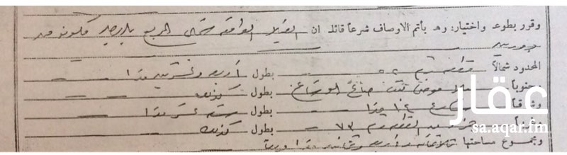 300356 الموقع ممتاز لبناء عمارة سكنية نظراً لقربه من العديد من الجهات الحكومية و الخاصة المهمة (الادارة العامة للجوازات، الادارة العامة للبنك العربي، الخ)
العقار مسيوم بمليون ومئة الف ريال
