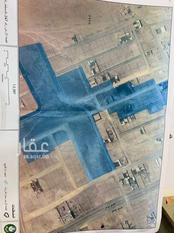 1571734 ارض لليجار السنوي زاوية جنوبي غربي مقابلة من الجنوب ومن الغرب مرفق حديقة كبيرة مع مجرا وادي بنباب وادي بنبان تحت التنفيذ القطعة المحددة بالاسود المحدد بالازرق تم نزعة لمشروع وادي بنبان سيقام عليه حدائق ومنتزهات