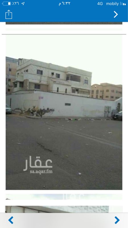 1597353 الله يزرق الجميع. هدي فله للبيع ثلاث ادوار وحوش يوجد 10 غرف في الحوش و20 دورة مياه اكرمكم الله في جدة حي مدائن الفهد المساحه 1000 متر على شارعين خلف بنك الرياض العمر 26سنه ماجره من شركه دخلها السنوي 100 الف المطلوب 3 مليون في مجال بسيط للتفاوض للتواصل ابو عبدالله. 0560265532 والله يزرق الجميع.