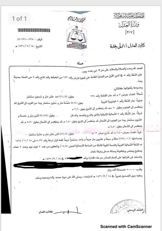 1753417 شقة في عماره في موقع ممتاز في حي الصفا بجدة. مخارجها الى شارع التحليه و الاربعين و الشاكرين و ام القرى .. منطقه مليئة بالخدمات .. عماره ملاك و نظيفه جدا