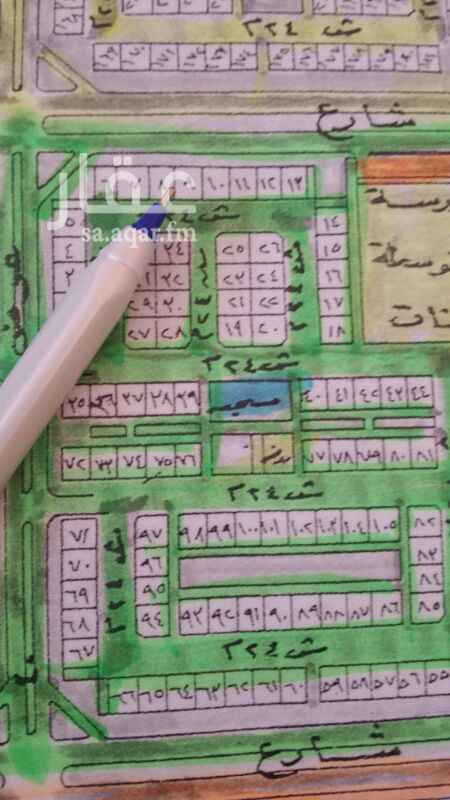1515168 ارض للبيع في الضاحية الحي الثالث المركز شارع 60 شرق و24 غرب السوم 525000 للتواصل 0500456183