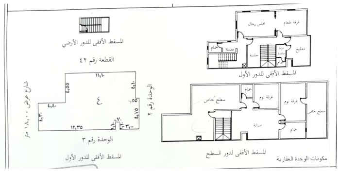 1637109 دوبلكس علوي يتكون من الطابق الأول والثاني ويضم: مجلس رجال-جلسة-غرفة طعام-صالة-مطبخ-4 حمام-2 غرف نوم-مغسلة-غرفة خادمة-2 سطح خاص يمكن بناءهما كغرفتين.
سعر المتر تقريباً 1350 ريال فقط
السعر لمدة محدودة بسبب الحاجة للسيولة النقدية. يضاف 2.5 عمولة السعي
وقت الاتصال من 9 صباحا حتى 4 عصرا
