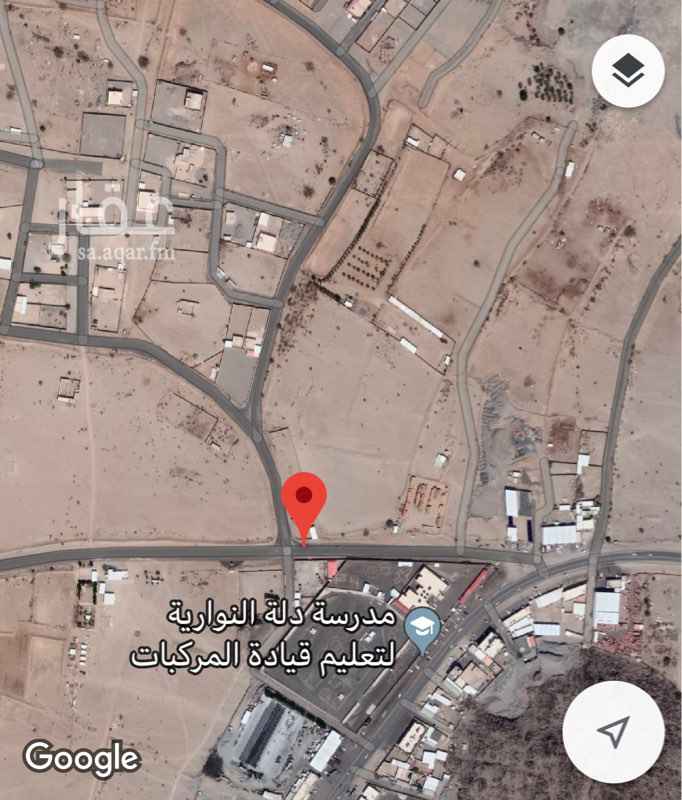 1382639 ارض بصك خلف مدرسة تعليم القيادة للسيارات للاستثمار تبعد عن طريق المدينة ٧ كليو