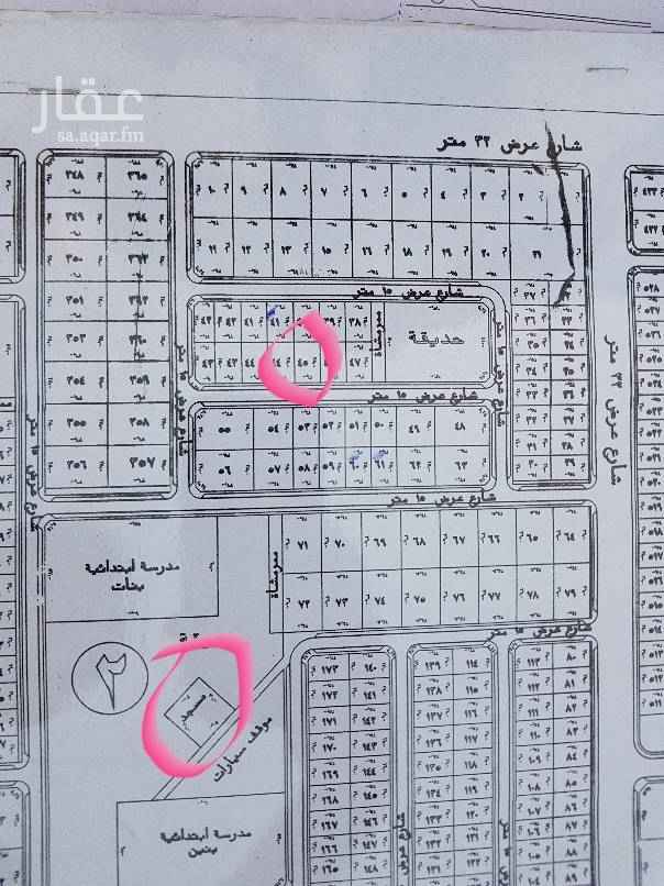 1638371 الأرض للبيع ومزفلته وجنبها بنيان