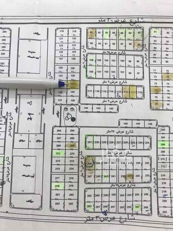 1733868 (( للبيع من المالك مباشرة ))
أرض بالمخطط رقم ٩ رقم الارض ١٣٢.