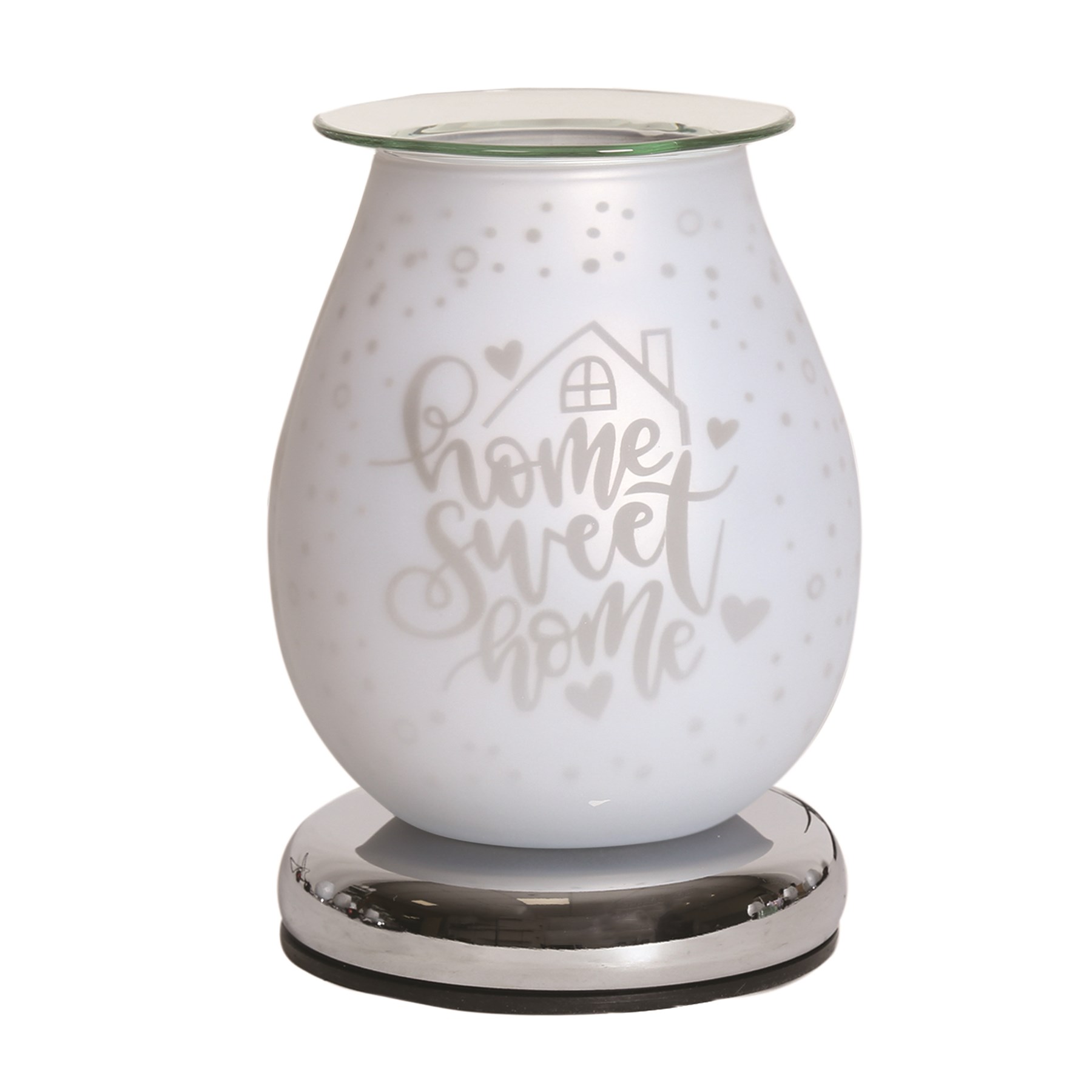 Electric Wax Melter Touch White Satin Sweet Home