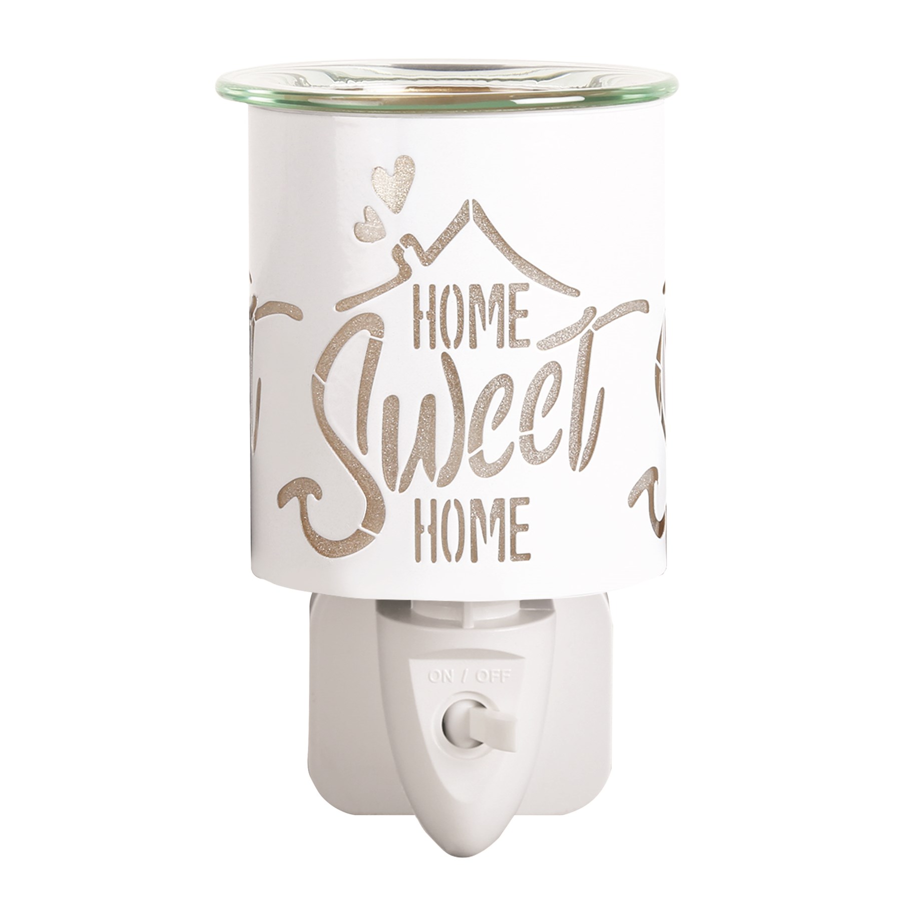 Plug In Wh Gl Home 13cm