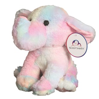 rainbow stuffed elephant