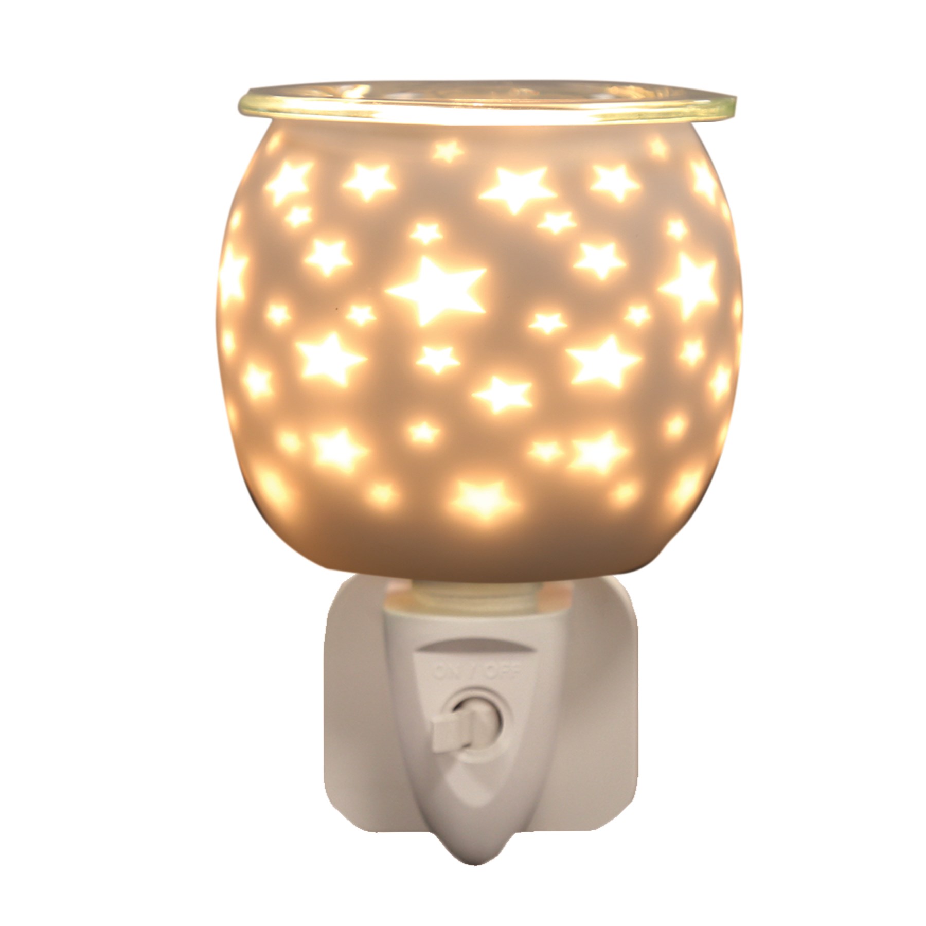 Wax Melter Plug In White Satin Star Wax Melter Plug In White Satin Star