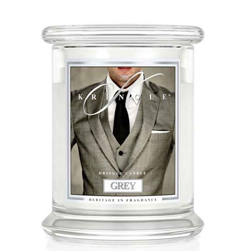 Grey 14.5oz Candle Jar