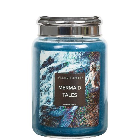 Mermaid Tales Village Candle 26oz Scented Candle Jar