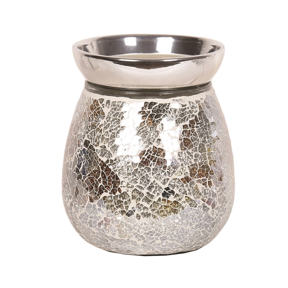 Electric Wax Melt Burner Gold & Silver Crackle