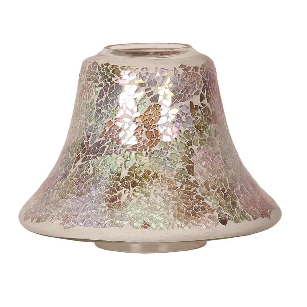 Candle Jar Lamp Shade Natural Crackle
