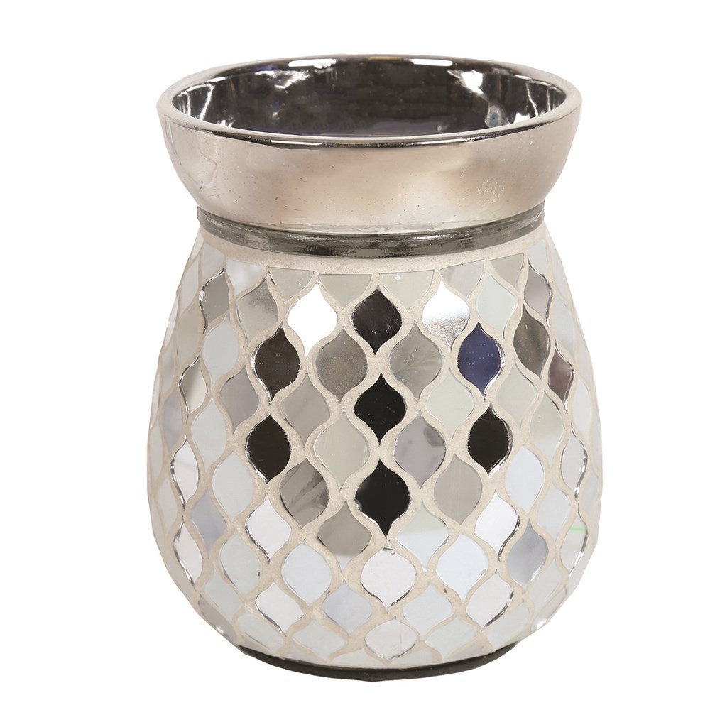 Electric Wax Melt Burner Pearl & Silver