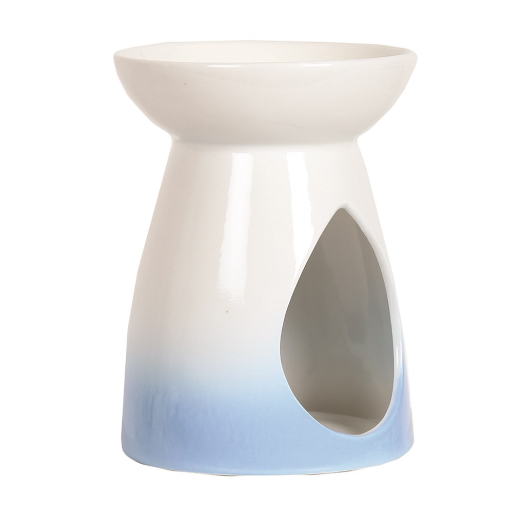 Wax Melt Burner Blue Teardrop Burner