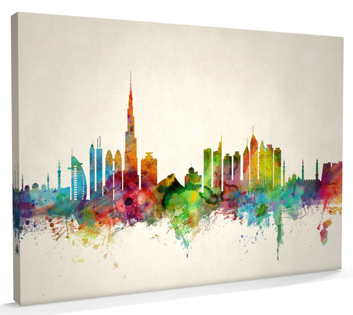 Dubai Skyline, CANVAS A3 to A1 v1000 eBay