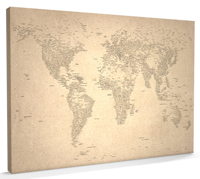 Map of the World Map CANVAS art print A1 - m162 | eBay