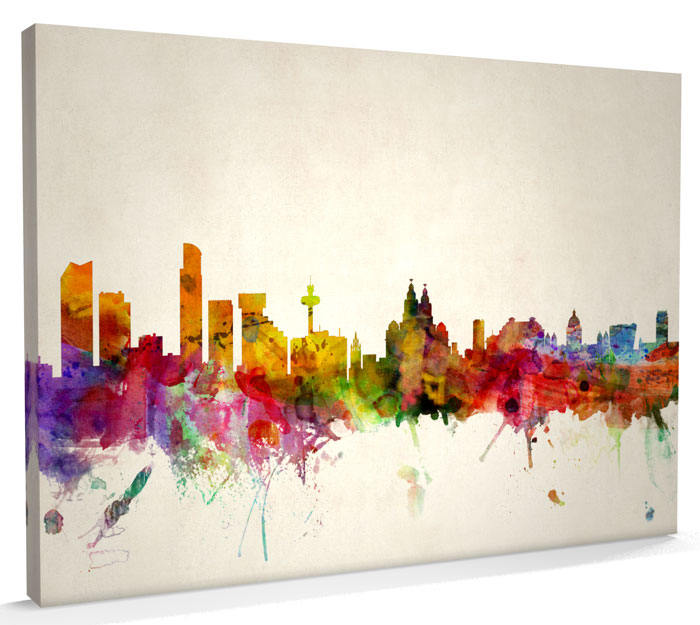 Liverpool England Skyline, CANVAS A3 to A1 v539 eBay