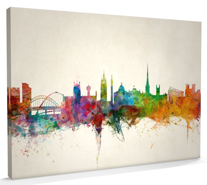 Newcastle England Skyline, CANVAS A3 to A1 v990 eBay