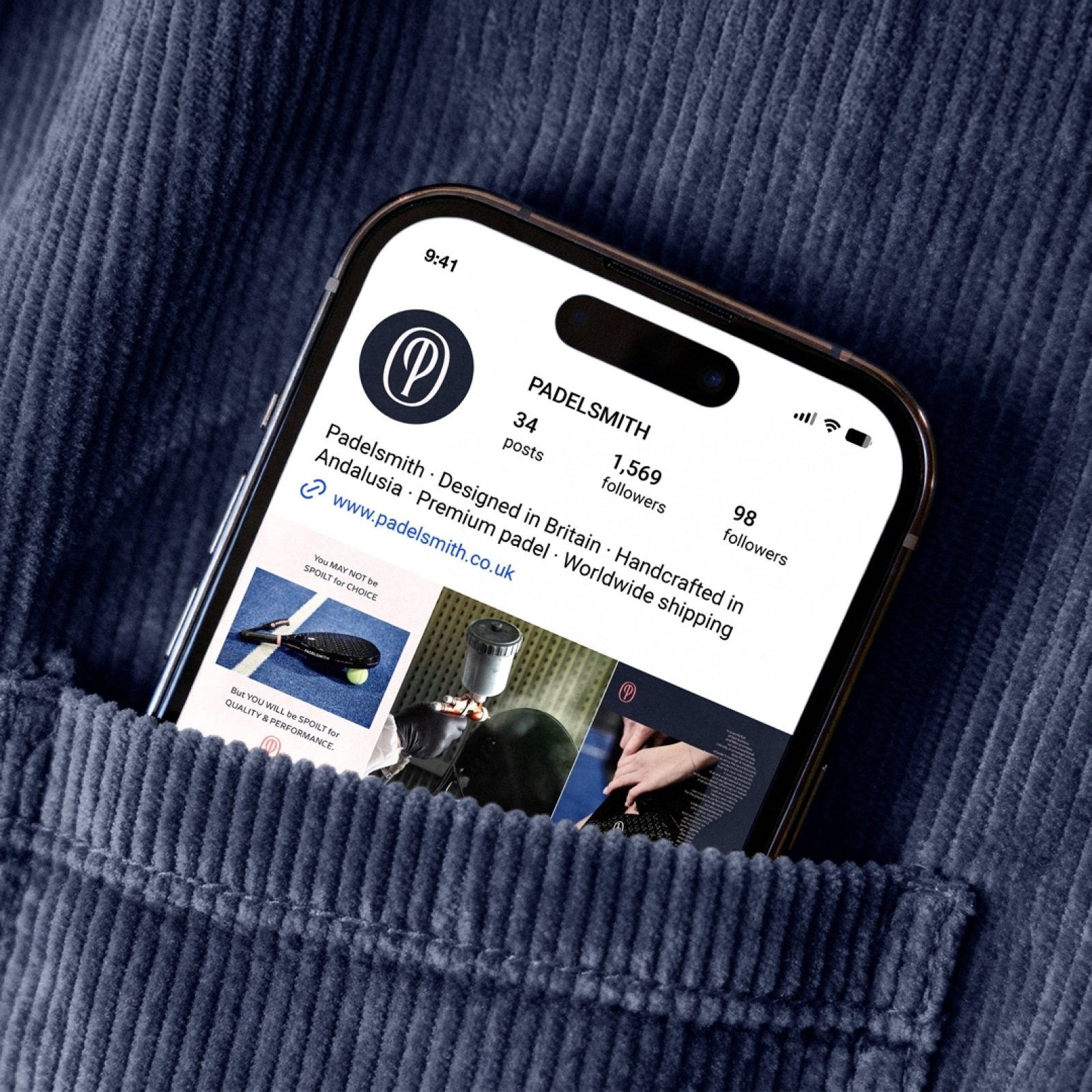 Padelsmith Case Study Phone pocket Mockup For Web V1