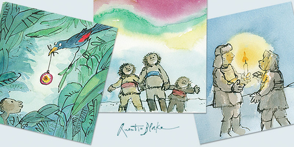 'Christmas Spirit' by Quentin Blake - Survival International
