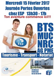 L'école ESP Albi vous ouvre ses portes le MERCREDI 15 FÉVRIER de 13h30 à 17h L'école ESP Albi vous ouvre ses portes le MERCREDI 15 FÉVRIER de 13h30 à 17h