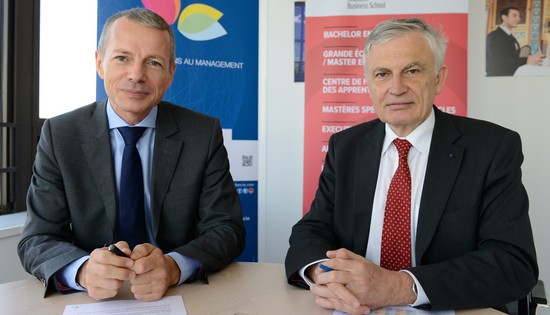 Frank Vidal, Directeur Général d’Audencia Group et Jacques Igalens Directeur de Toulouse Business School