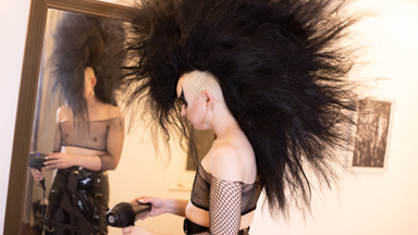 The Goth With The Monster Mohawk