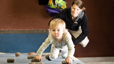 Mini cliffhanger: Two-year-old conquers the internet with her incredible climbing skills