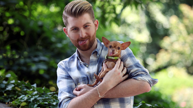 Long-Tongued Cute Dog Mervin Is a Web Hit With Miley Cyrus Poses