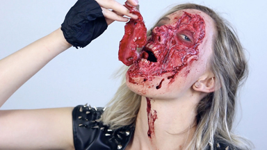 Beauty and beast: Make up Artist transforms herself into gruesome creatures
