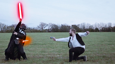 The force is with him: Star Wars fan creates the most EPIC proposal of all-time