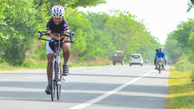 Cyclist and Art Teacher Knows No Limits as he bids for glory
