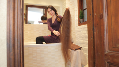 Real-Life Rapunzel Has 90 Inch Long Hair
