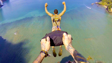 Parachute Hooked To The Skin: Welcome To Suspension BASE Jumping