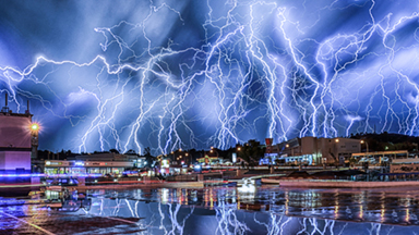 A Message From Above: Dramatic Lightning Storm Over Johannesburg