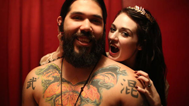 Love at First Bite: Vampire Couple Suck Each Other's Blood