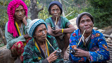 Inside The Burmese Tribes of Tattooed Women