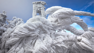 Frozen: Extreme Ice Formations At Mount Javornik in Slovenia
