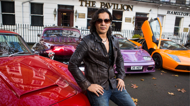 FLASHING THE CASH: BRITISH MILLIONAIRE PLAYBOY DANNY LAMBO