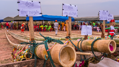 Laos villagers hope for rain during vibrant rocket festival