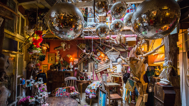 Artist Transforms Garage Into London’s Weirdest Home